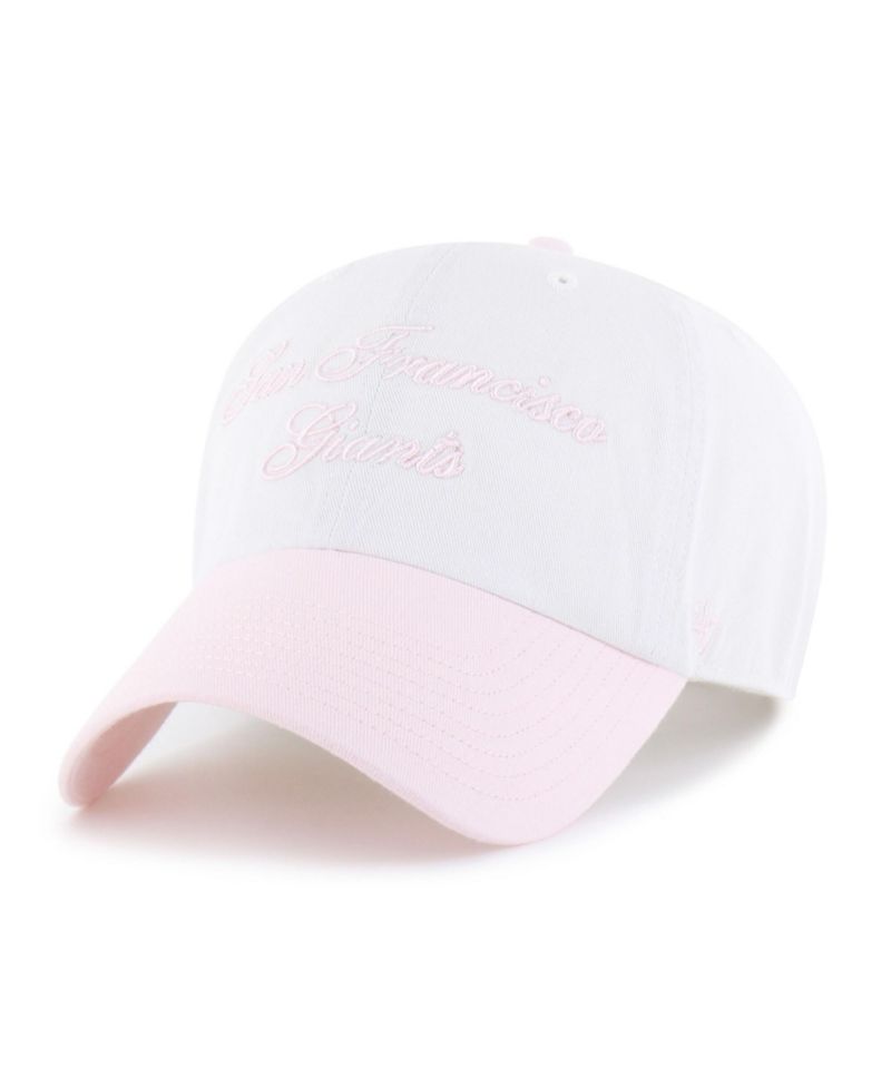 Women's White/Pink San Francisco Giants Gelato Two-Tone Clean Up Adjustable Hat