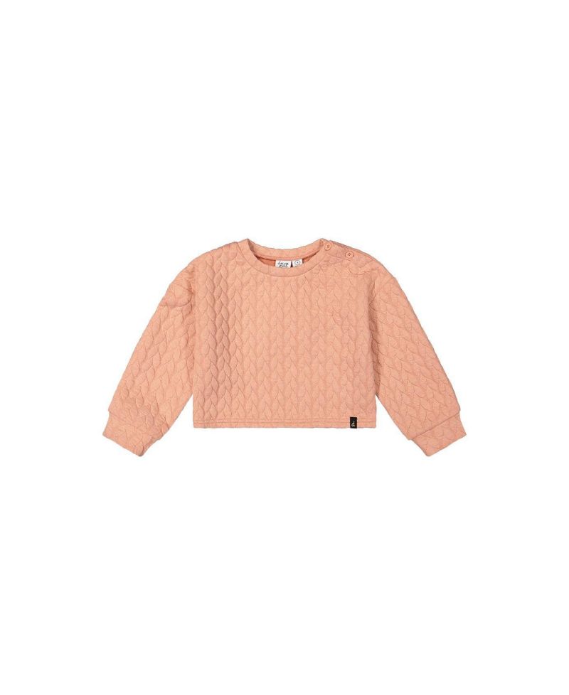Little and Big Girl 6-14 Jacquard Sweatshirt