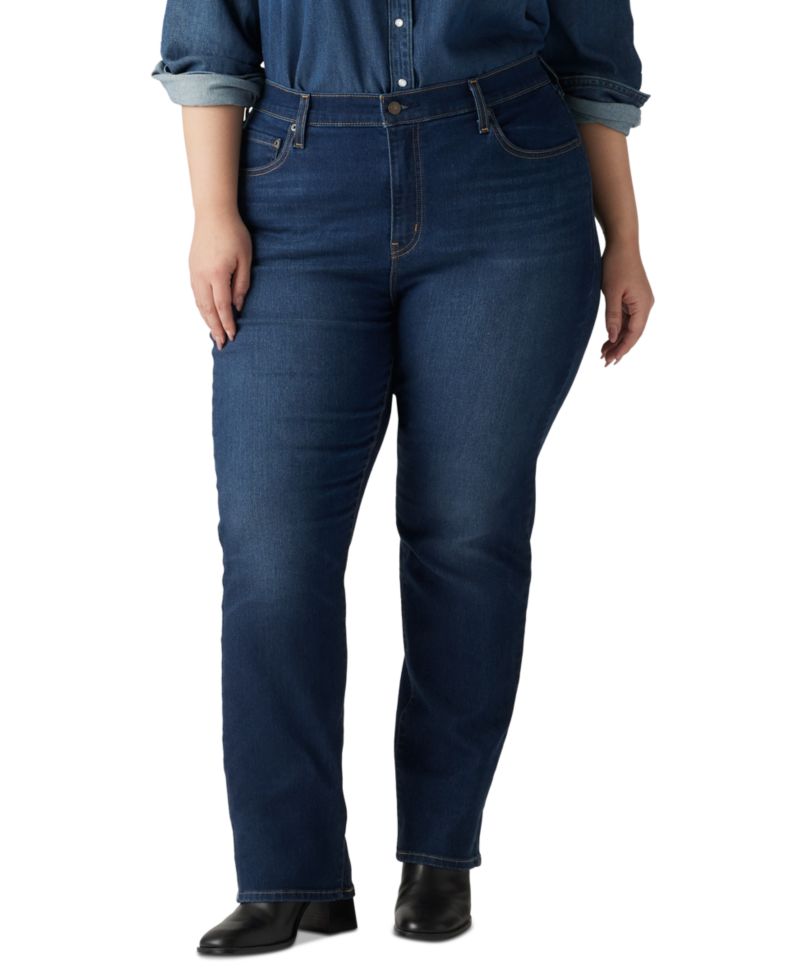 Plus Size Chelsea High-Rise Straight-Leg Jeans
