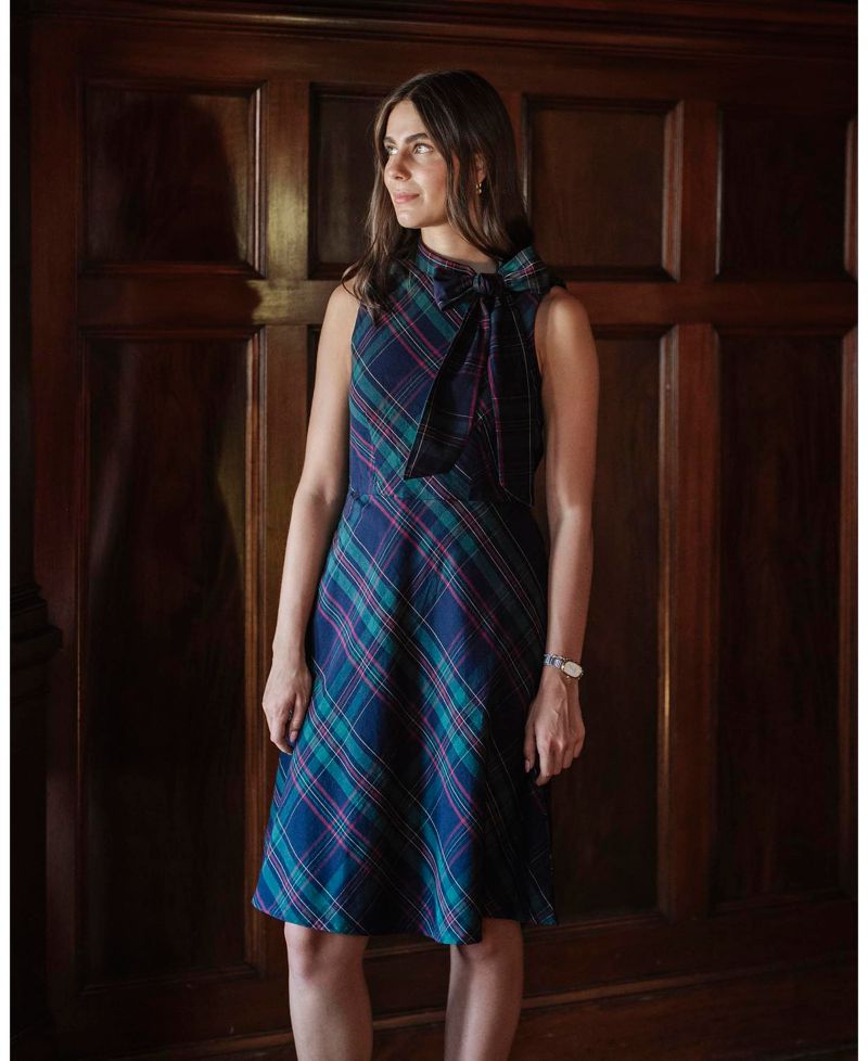 Women's Hope and Henry Organic Sleeveless Bow Neck Dress