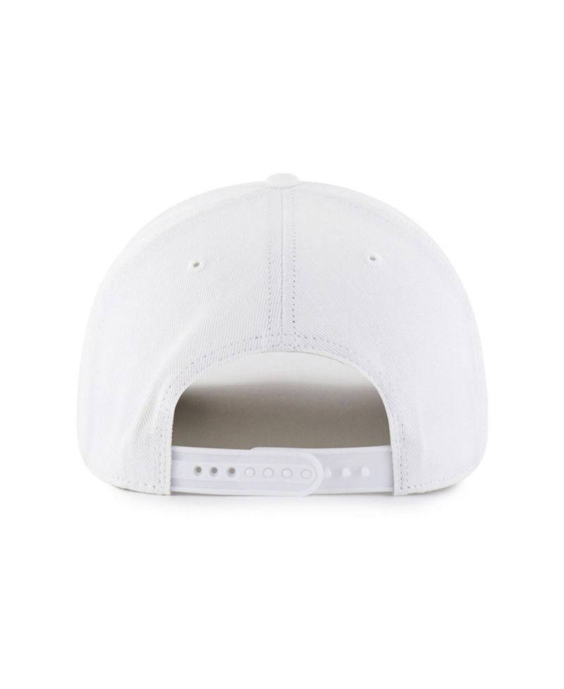 47 Brand Men's White Los Angeles Rams Jagged Hitch Adjustable Hat