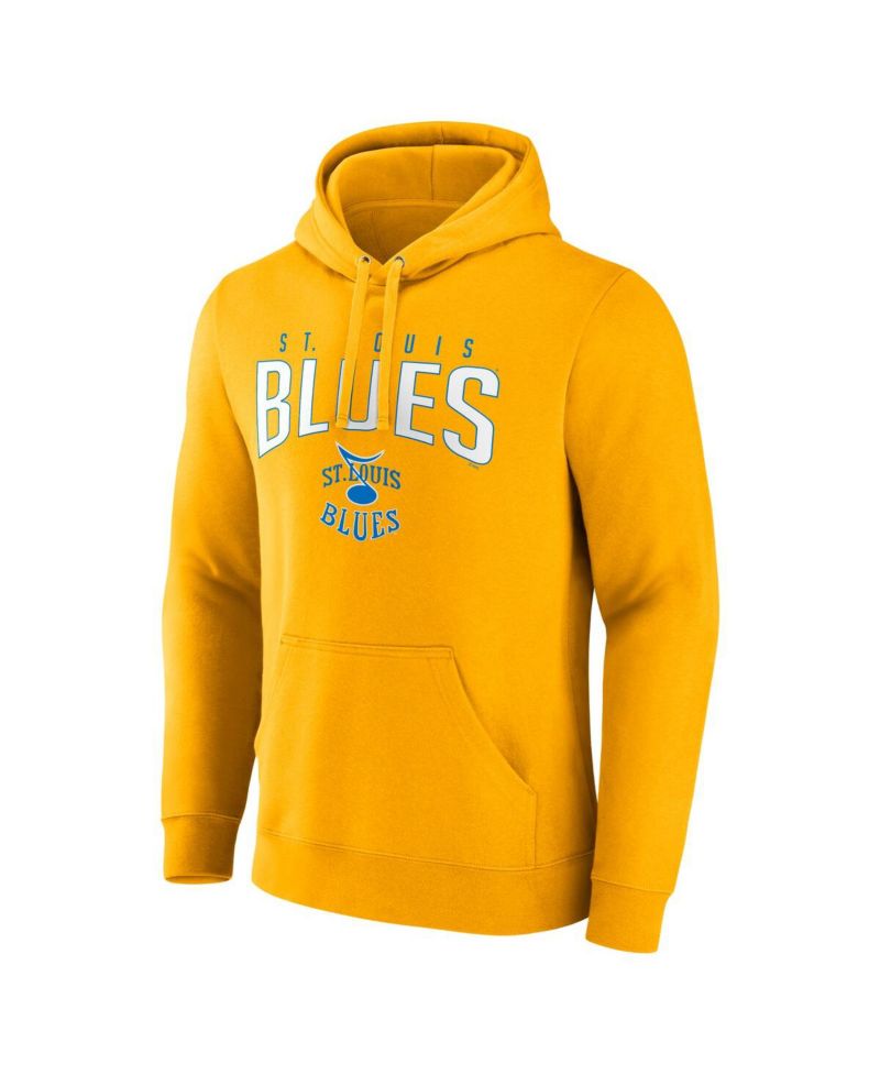 Men's Gold St. Louis Blues Special Edition 2.0 Wordmark Pullover Hoodie