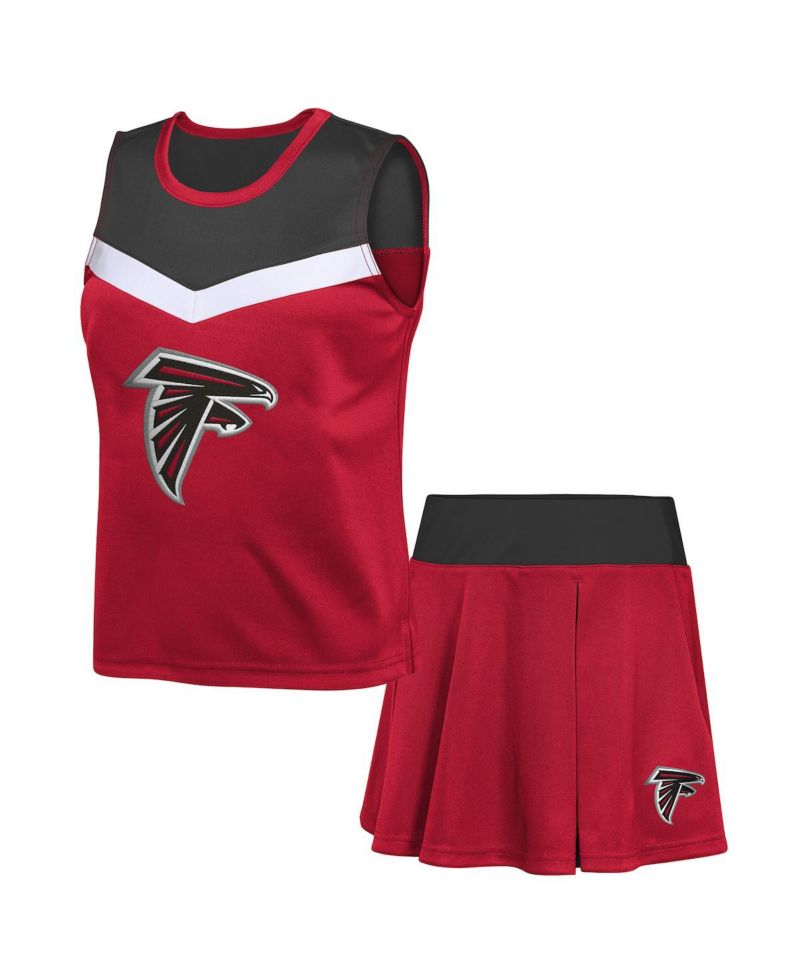 Big Girls 2-Piece Red Atlanta Falcons Spirit Cheerleader Set
