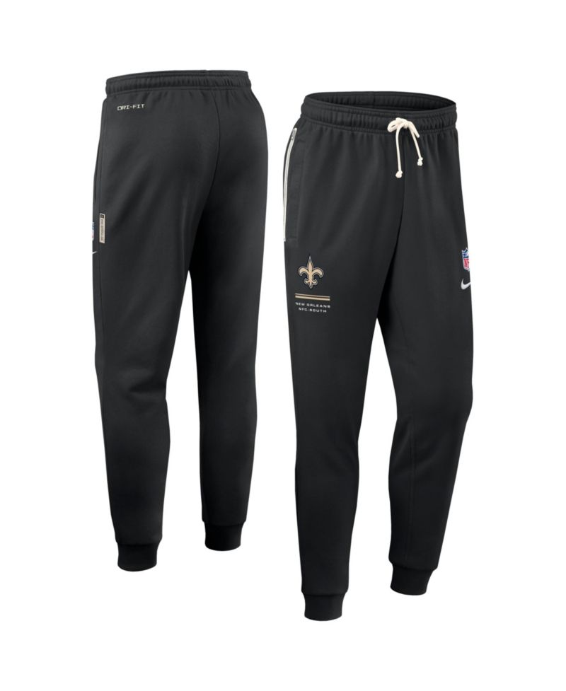 Men's Black New Orleans Saints Sideline Standard Issue Dri-FIT Taper Pants