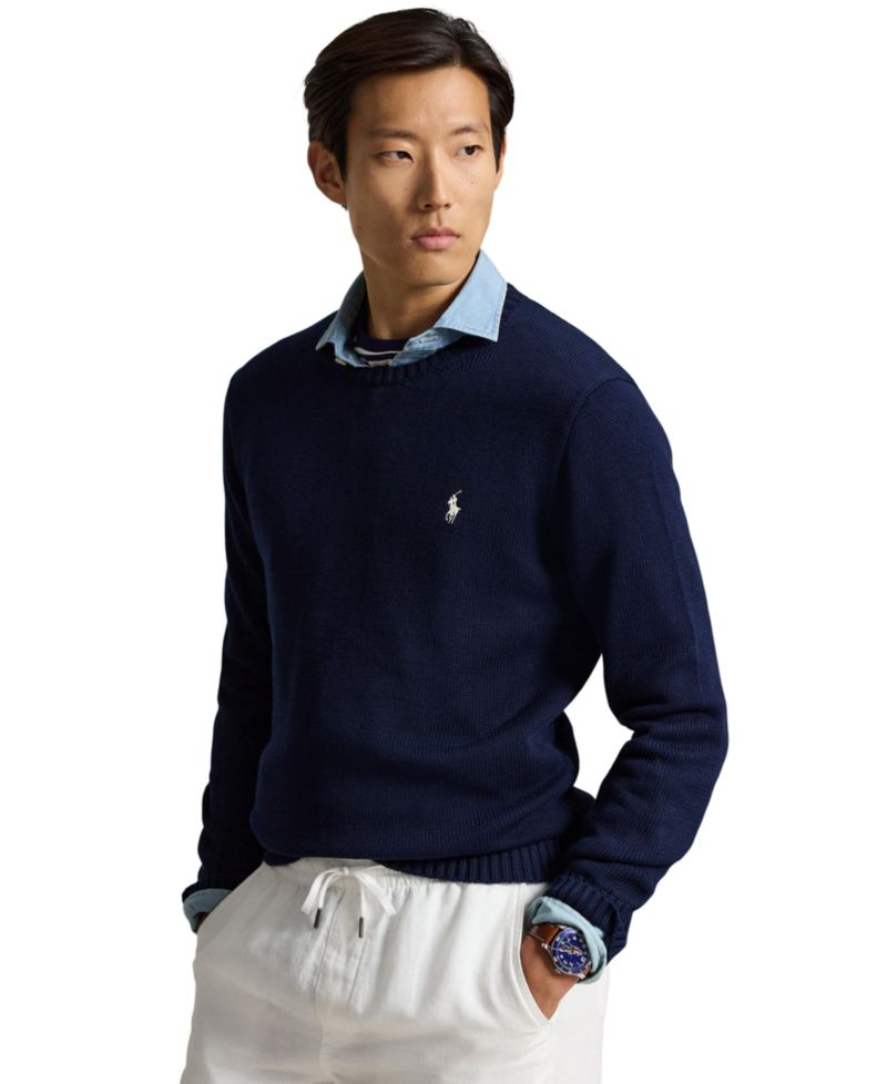 Men's Cotton Crewneck Sweater