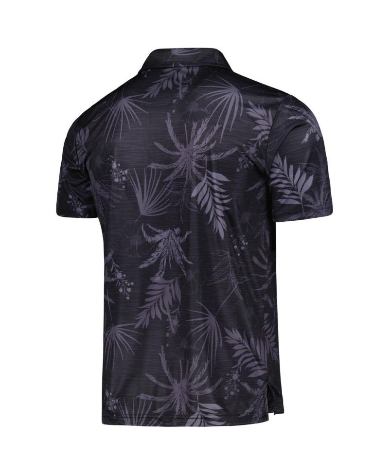 Men's Black Iowa Hawkeyes Palms Team Polo Shirt