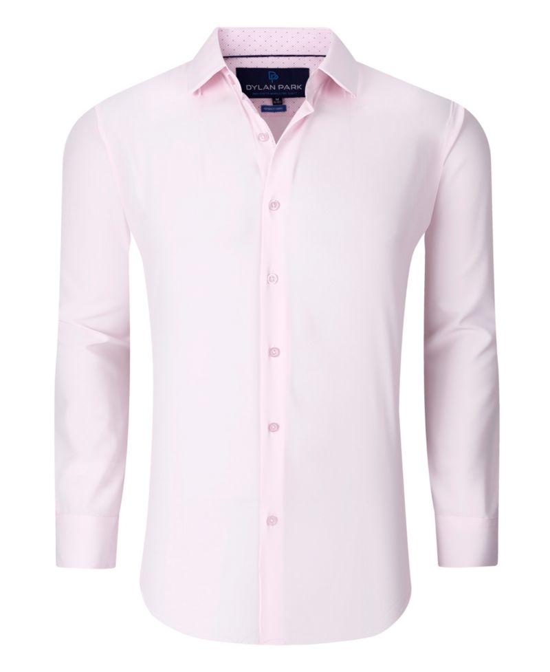 Men's Geometric Performance Stretch Button Down Dress Shirt