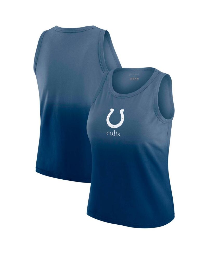 x Gracie Women's Hunt Heather Navy Indianapolis Colts Ombre Tank Top