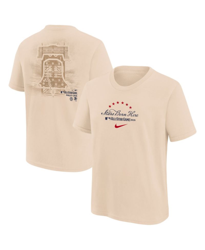 Big Boys and Girls Natural 2026 MLB All-Star Game Liberty Bell T-Shirt