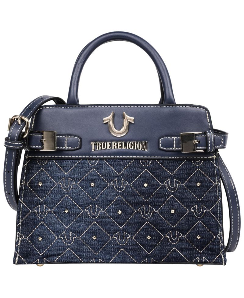 Studded Denim Tote