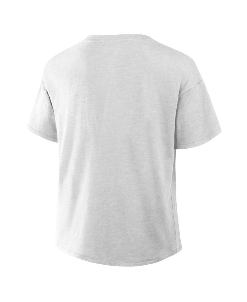 Women's Gray Penn State Nittany Lions Plus Size Winning Gear Notch Neck T-Shirt