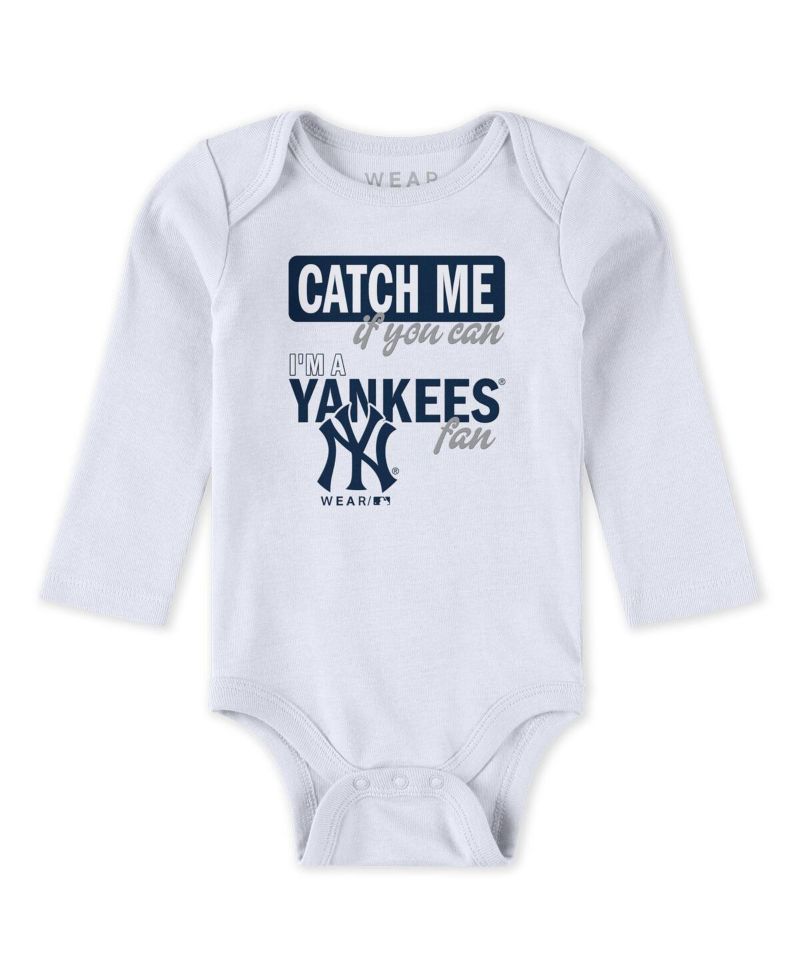 Baby Boys and Girls 3-Piece New York Yankees Turn Me Around Bodysuit and Pants Set