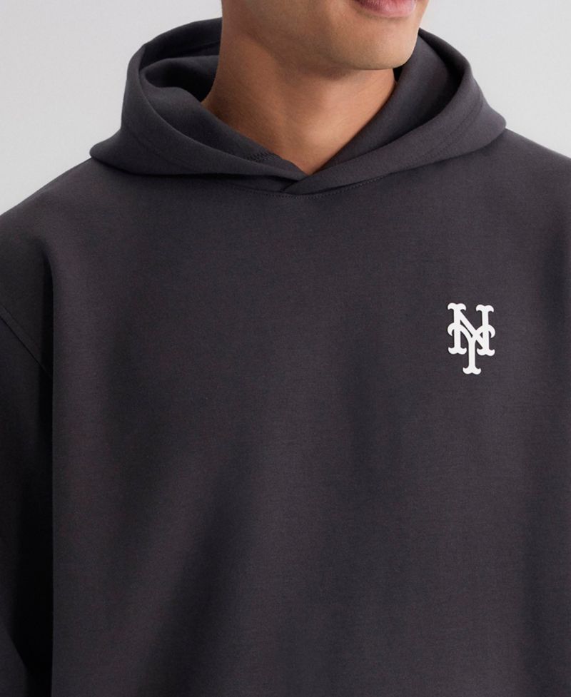 Men's Charcoal New York Mets Clutch Tri-Blend Hoodie