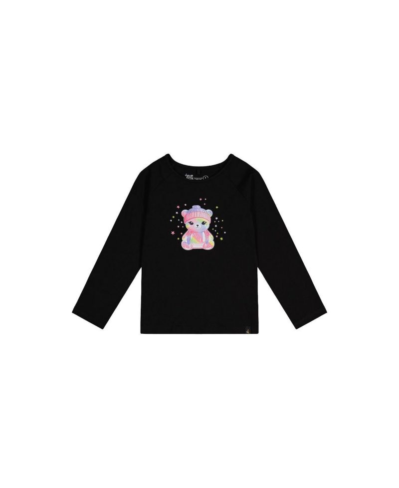 Little and Big Girl Raglan Cotton T-Shirt
