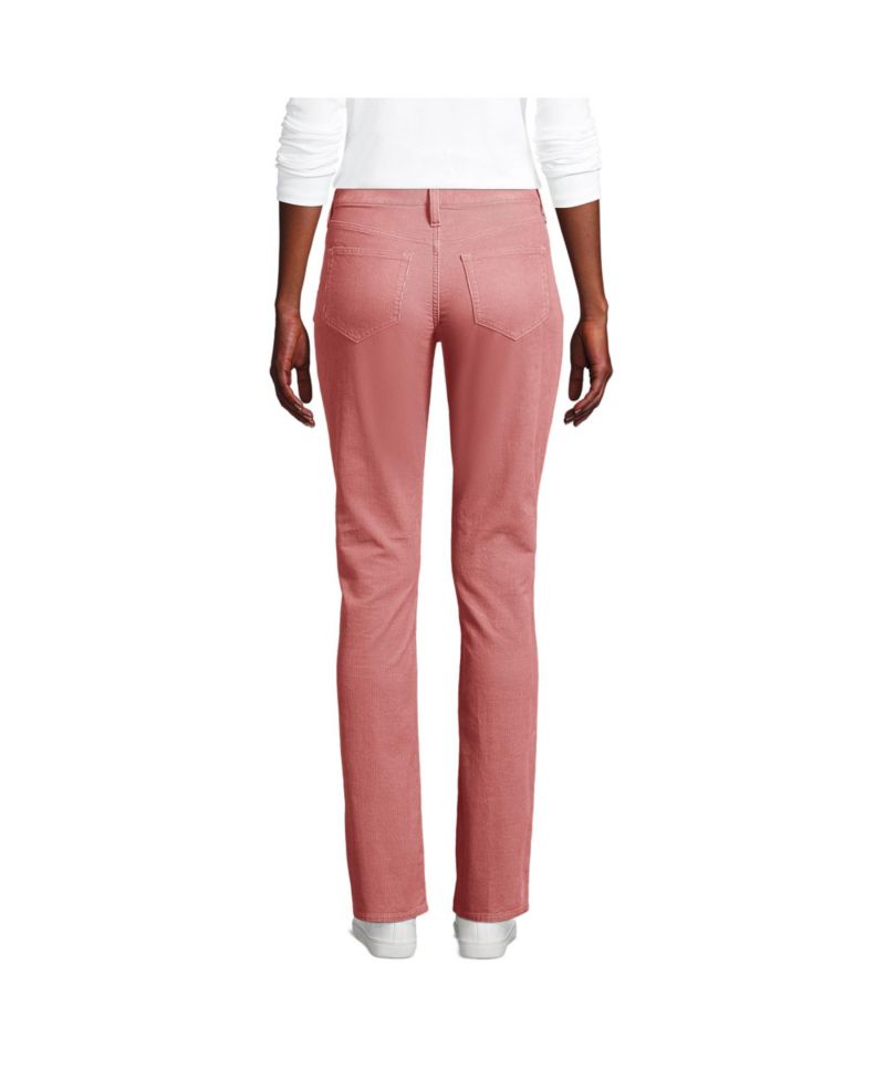 Women's Mid Rise Straight Leg Corduroy Pants