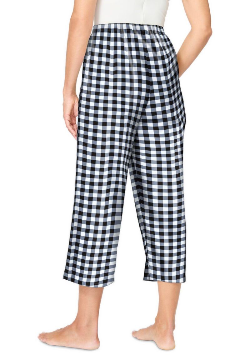 Plus Size Dreams and Co. Woven Sleep Capri Pant