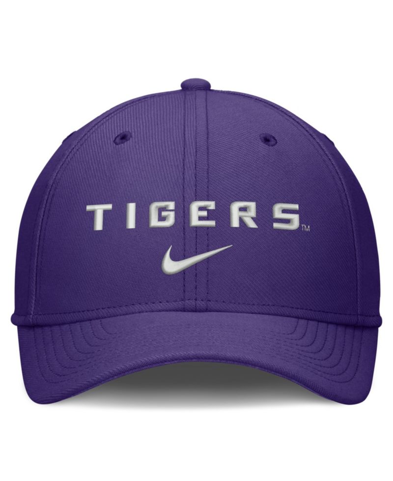 Men's Purple LSU Tigers Rise On-Field Swoosh Flex Dri-FIT Flex Hat