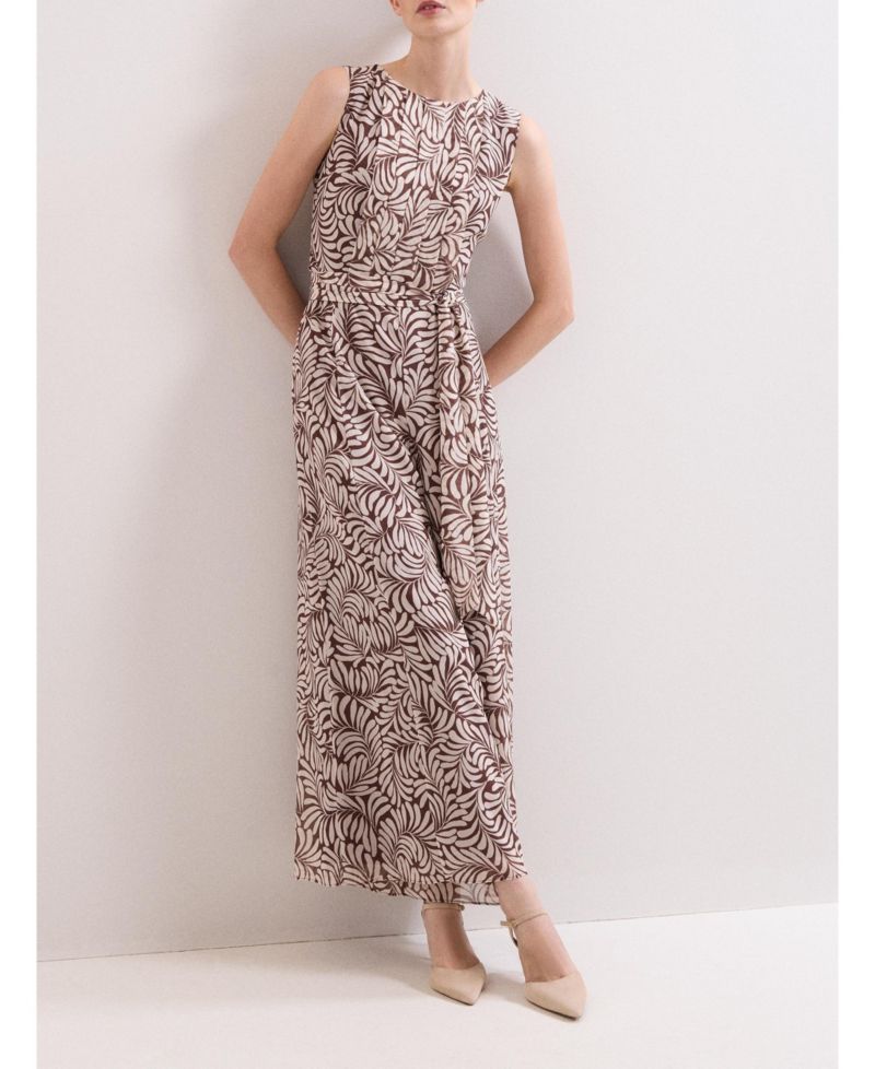 Women's Janine Leaf Sleeveless Jumpsuit