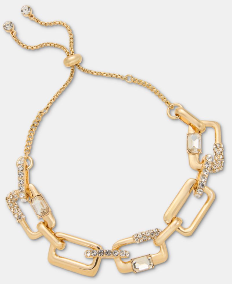 Pav&eacute; Link Slider Bracelet