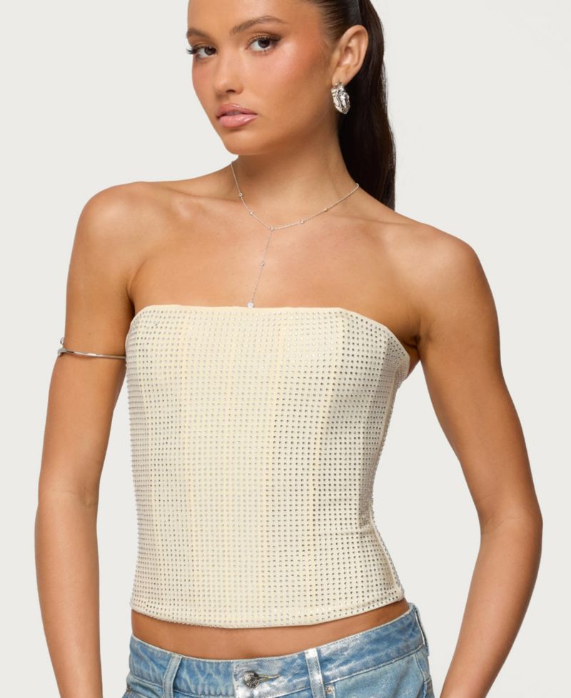 Women's Vezza Strapless Rhinestone Corset