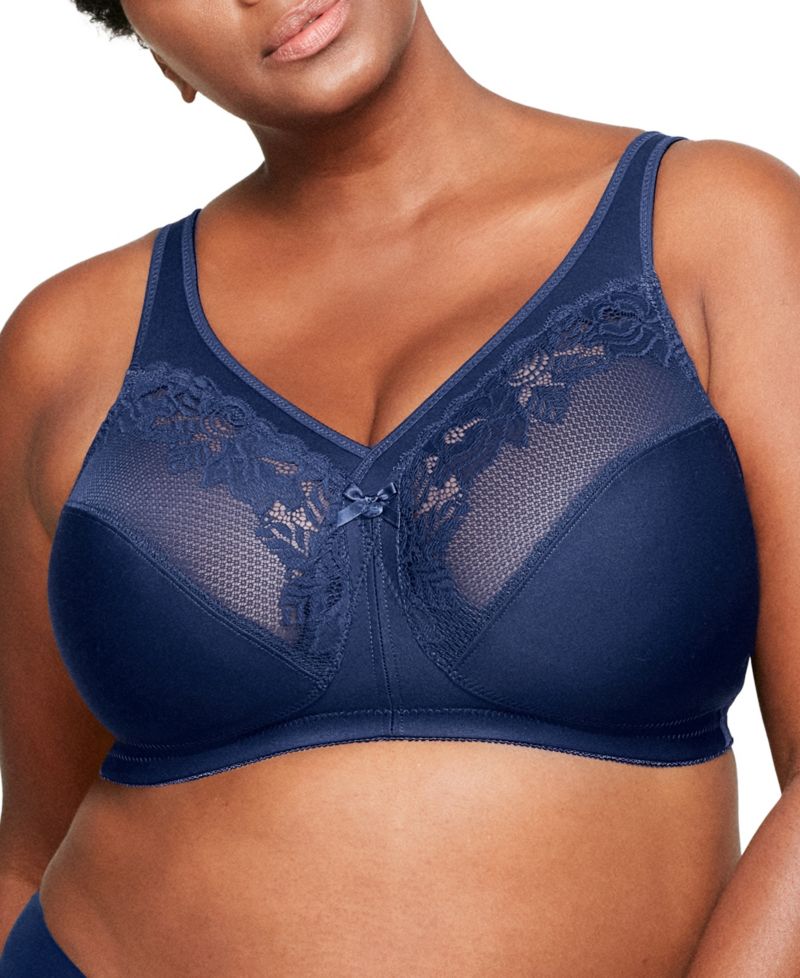 Women's Full Figure Plus Size MagicLift Wirefree Minimizer Support Bra 1003