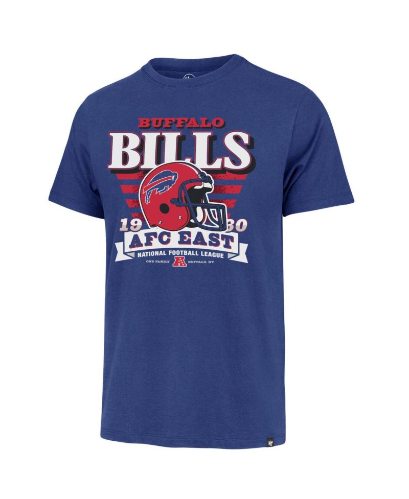 Men's Royal Buffalo Bills Stripe Splash Franklin Throwback T-Shirt