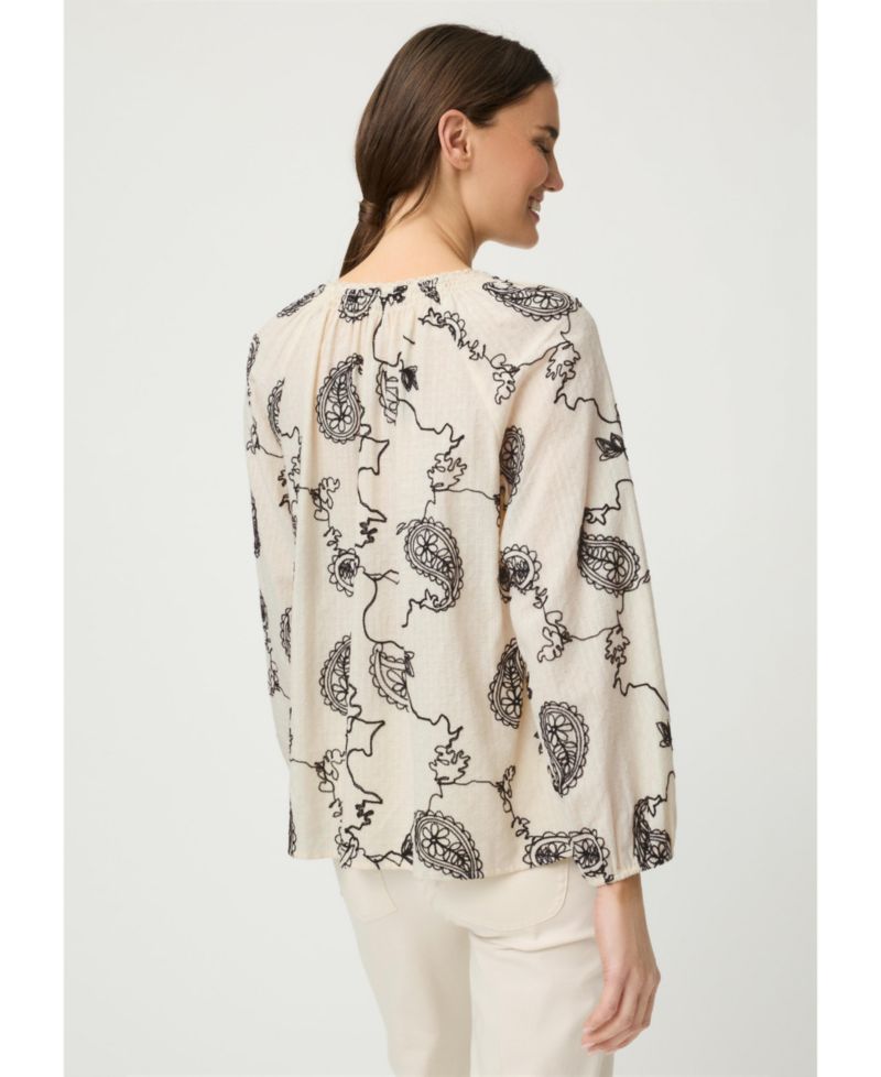 Women's Embroidered Tunic Blouse