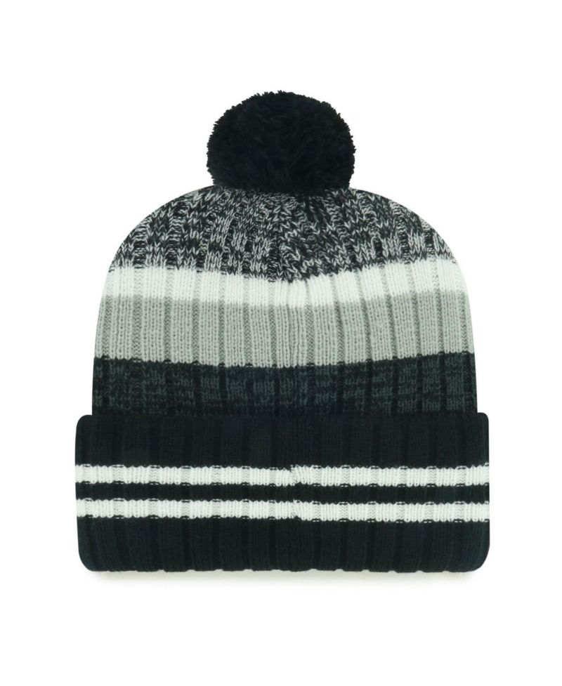 Men's Las Vegas Raiders Quiver Cuffed Knit Hat with Pom
