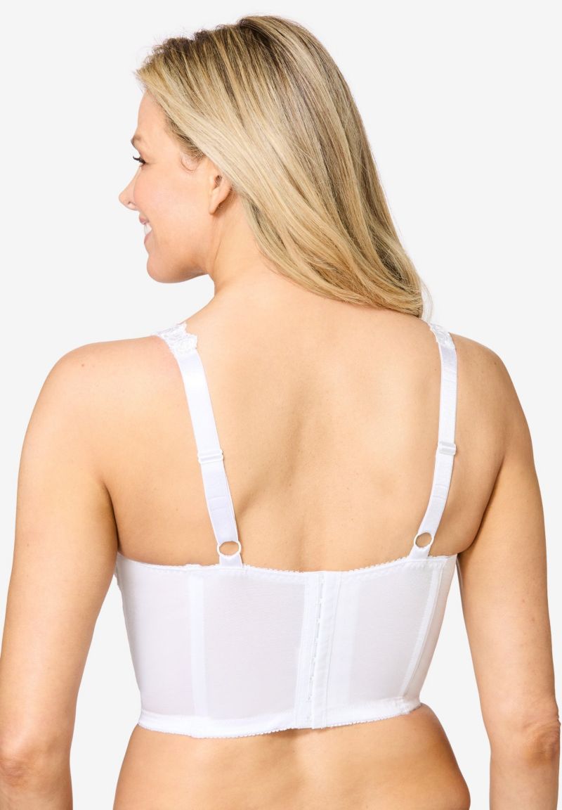 Women's Longline Embroidered Bra