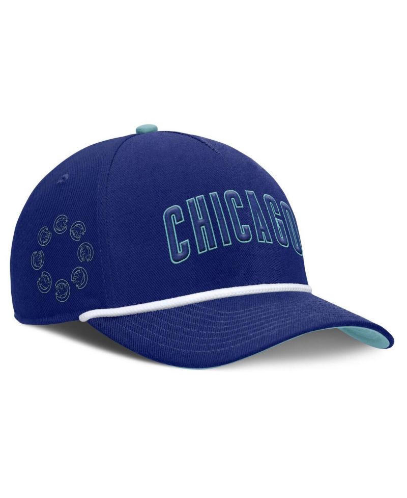 Men's Royal Chicago Cubs Father's Day Rise Adjustable Hat