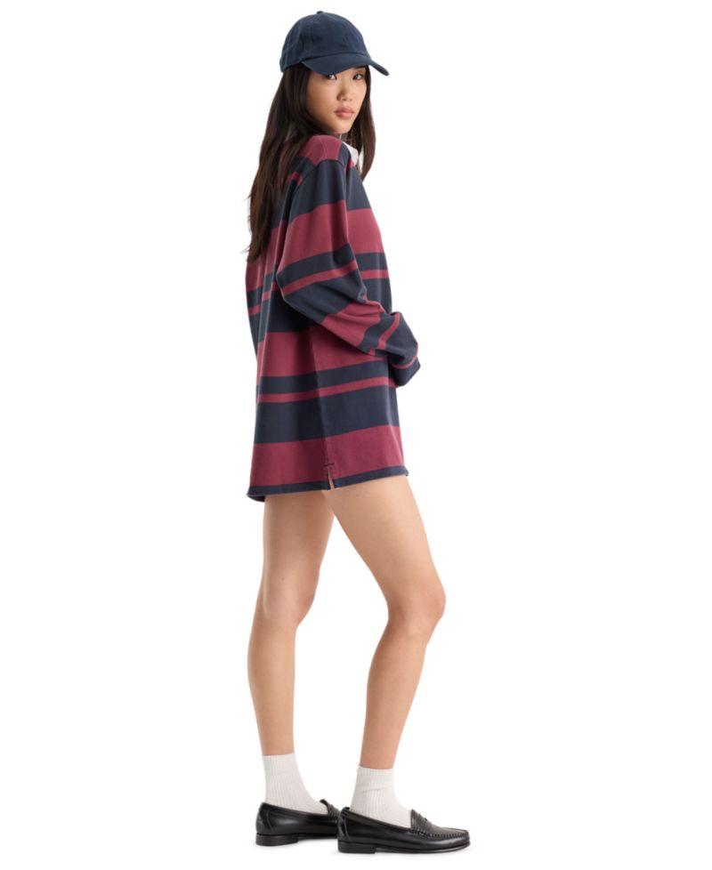 Women's The Rugby Collared Long-Sleeve Mini Dress