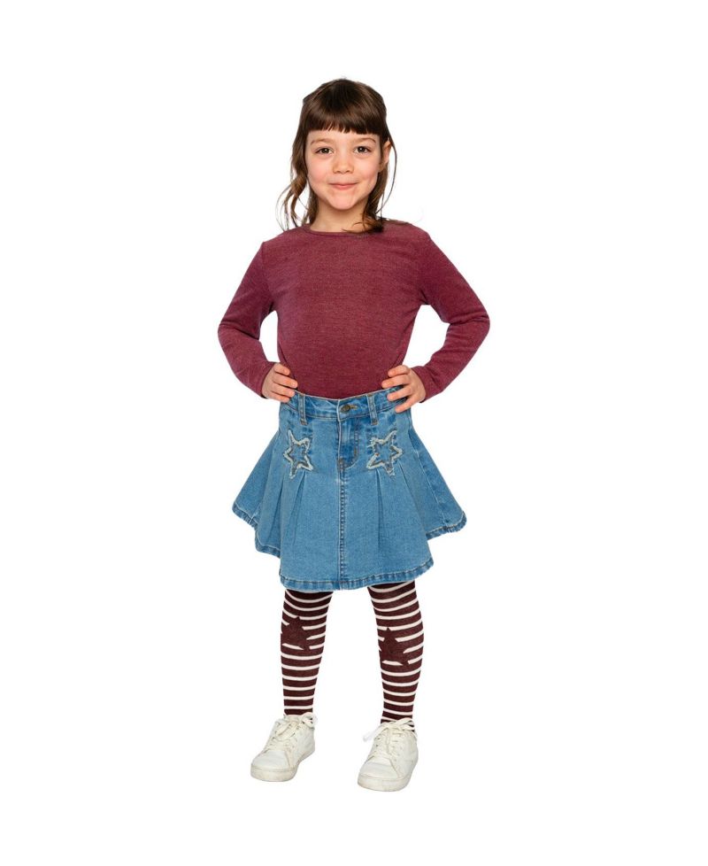 Little and Big Girl ( size 6 to 14 ) Pleated Skirt