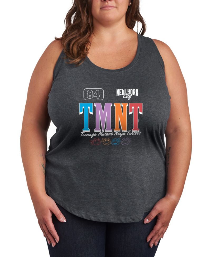 Plus Size Teenage Mutant Ninja Turtles New York City Sporty Racerback Graphic Tank Top