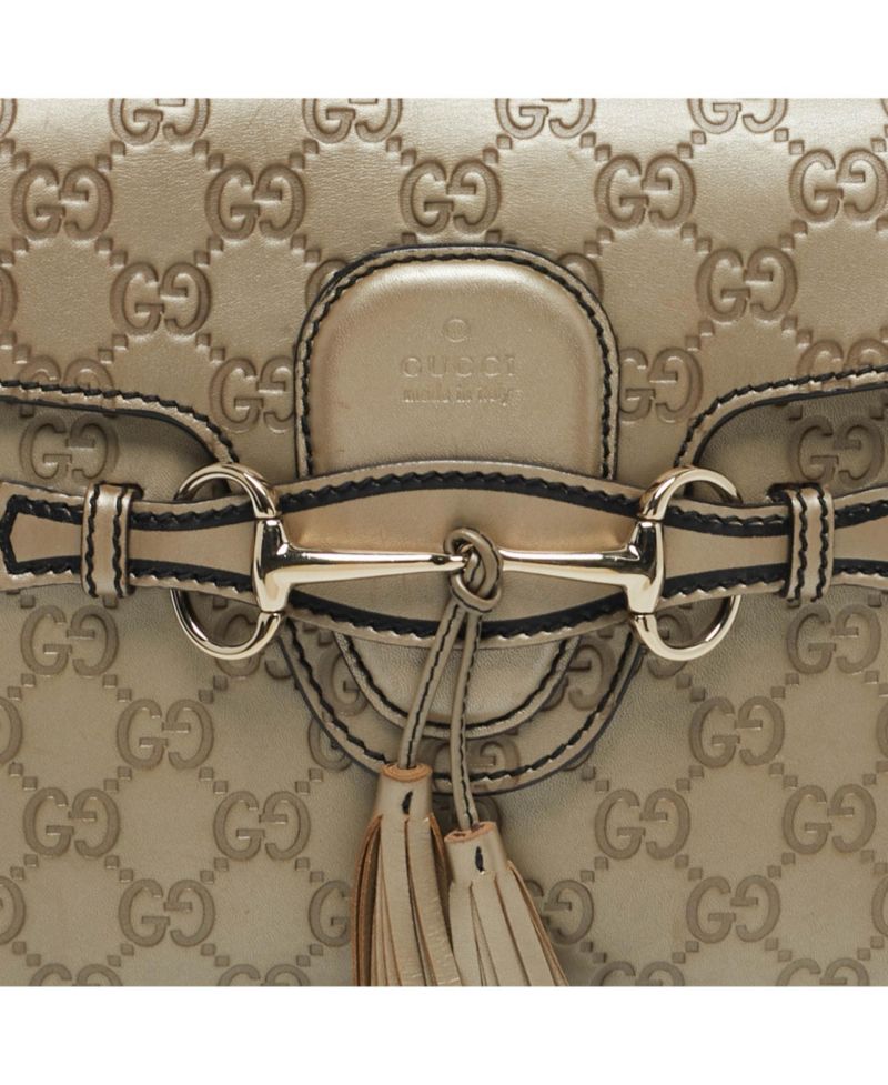 Emily Guccissima Leather Chain-Strap Medium Shoulder Bag