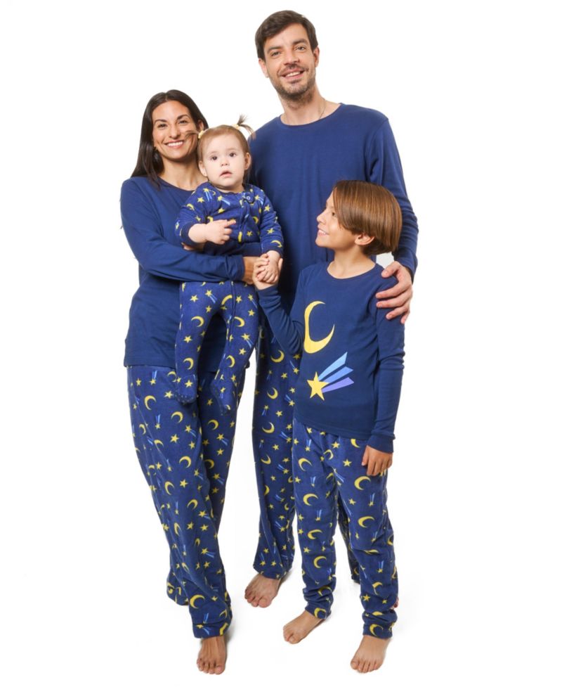 Men’s Cotton Top and Fleece Pants Holiday Pajamas