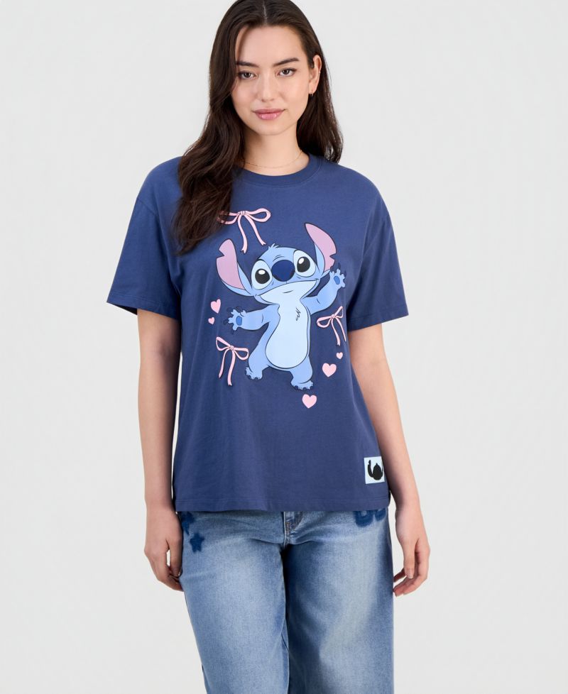 Juniors' Cotton Stitch Graphic T-Shirt