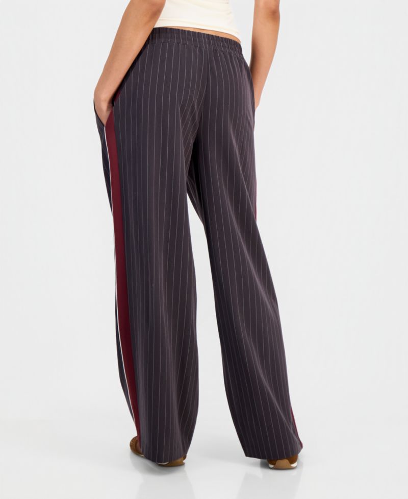 Juniors' Striped Drawstring Pants