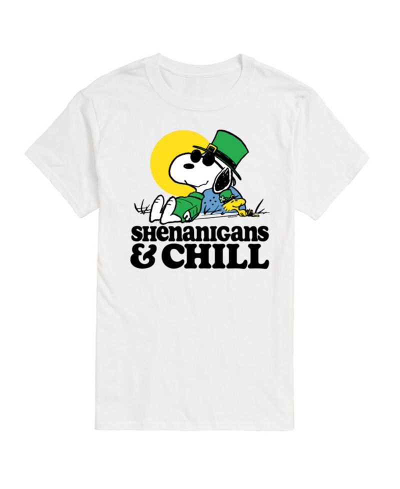 Men's Peanuts St Patrick's Day Shenanigans Chill Short Sleeve T-Shirt
