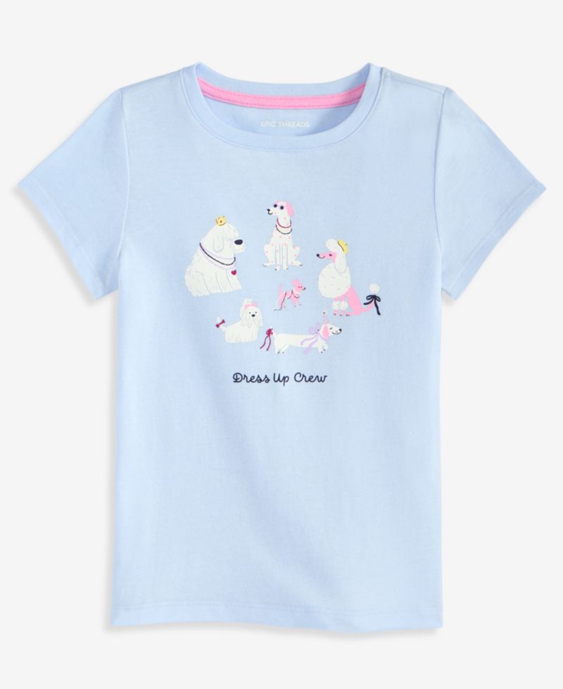 Girls' 12M-5T Dress Up Dogs T-Shirt