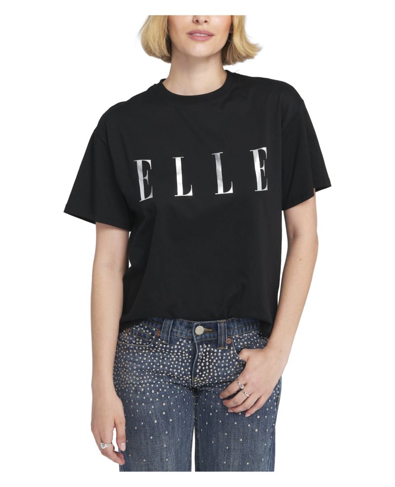 Women's Logo Foil Printed Tee Graphic T-Shirt