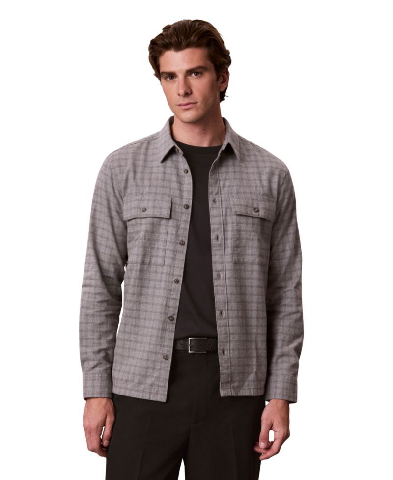 Men's Check Flannel Classic-Fit Shirt
