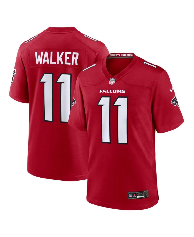 Men's Jalon Walker Red Atlanta Falcons Game Jersey