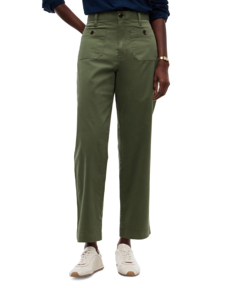 Women's Twill Patch Pocket Chinos Pants