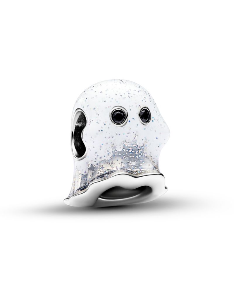 Sterling Silver Glow-in-the-dark Boo Ghost Charm