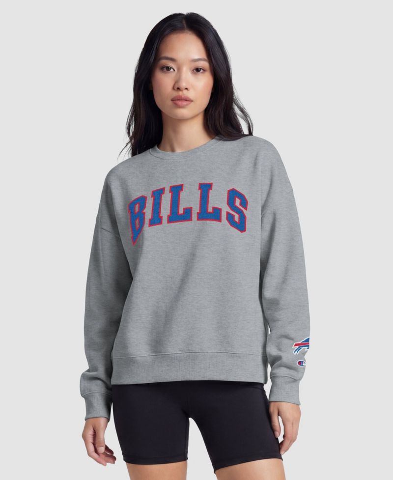 Women's Buffalo Bills Fleece-Lined Crewneck Sweatshirt