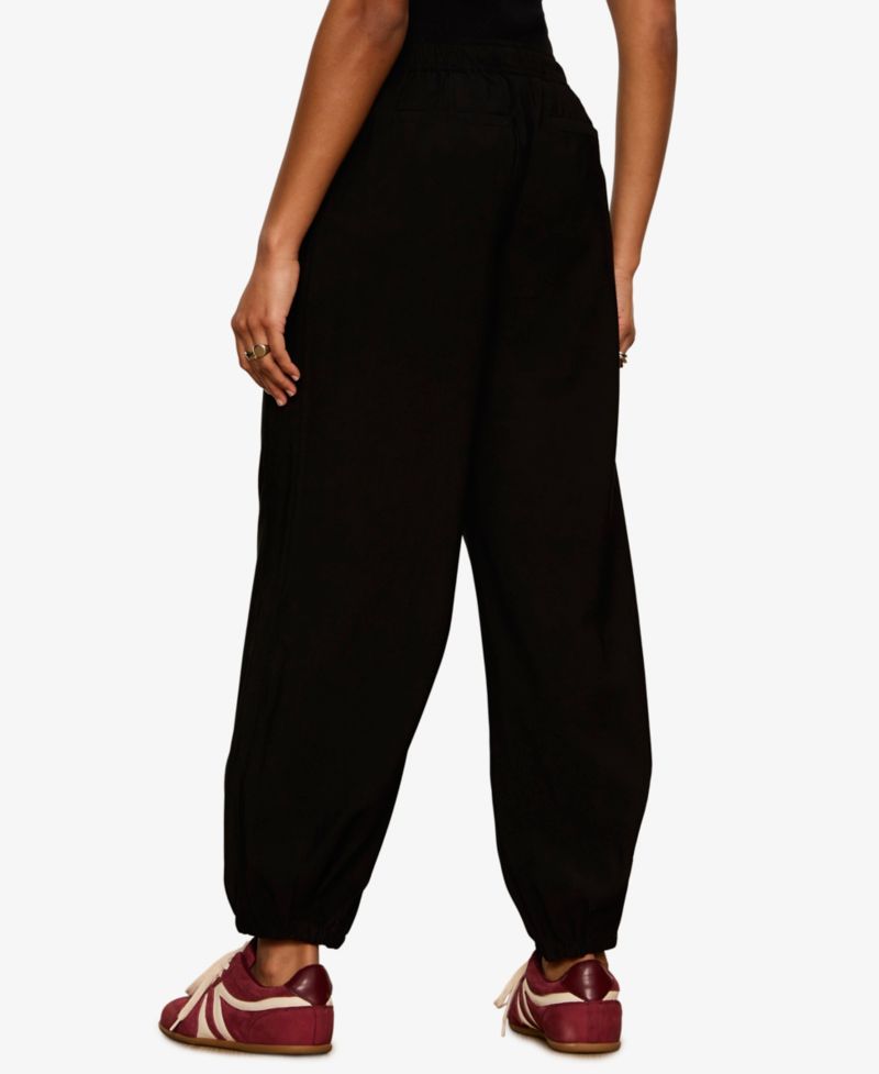 Petite Micro Wide-Leg Balloon Pants