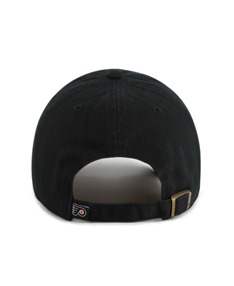 Men's Black Philadelphia Flyers Gritty Alternate Logo Clean Up Adjustable Hat