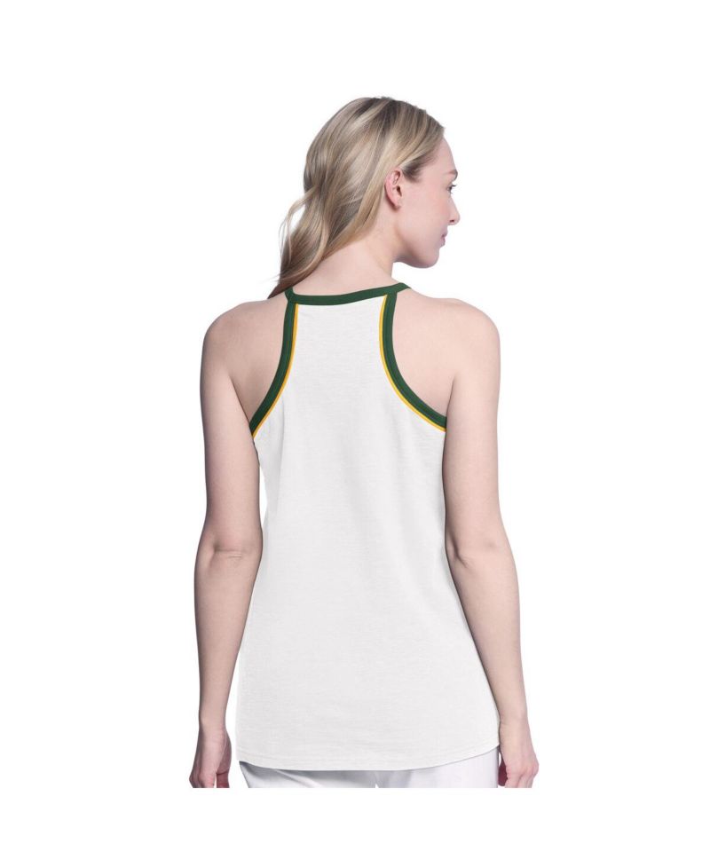 Women's White Athletics Curveball Tank Top