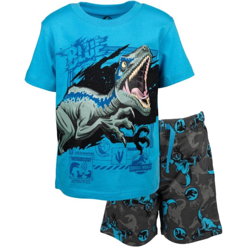 Little Boys World T-Shirt and French Terry Shorts Outfit Set to
