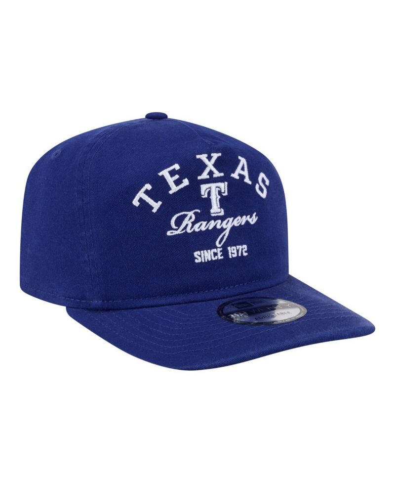 Men's Royal Texas Rangers Stacked 19TWENTY Adjustable Hat